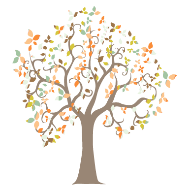 sticker arbre fantaisie couleur