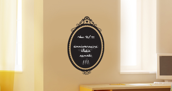 Sticker Ardoise miroir de princesse