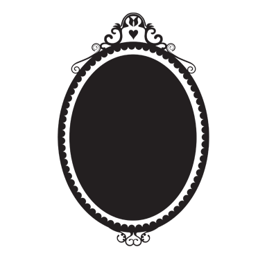 sticker Sticker Ardoise miroir de princesse