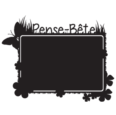 sticker Sticker Ardoise pense-bte