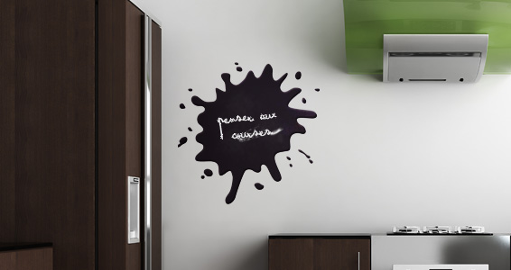 sticker Sticker Ardoise tache d'encre