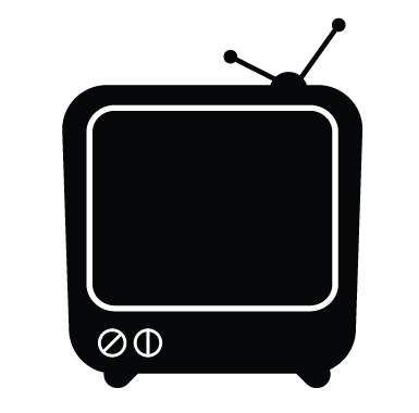 sticker Sticker Ardoise TV vintage