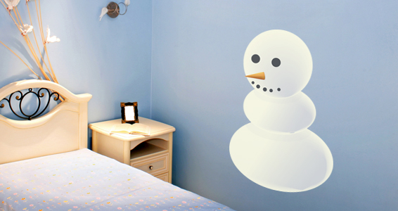 sticker bonhomme de neige