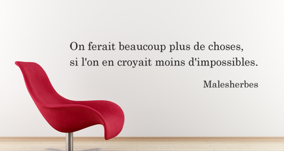 Citation l'impossible selon Malesherbes