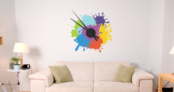 sticker Horloge peinture