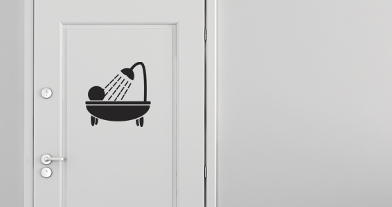 sticker Pictogramme bain