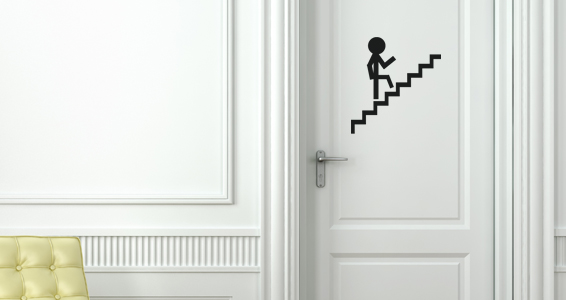 sticker Pictogramme escalier