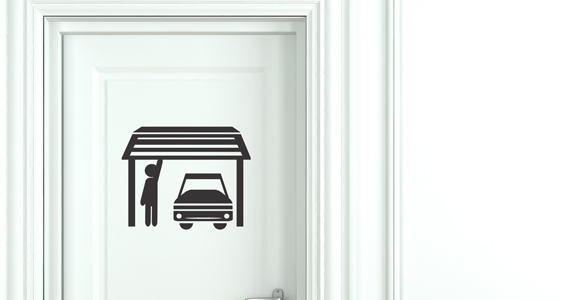 sticker Pictogramme garage