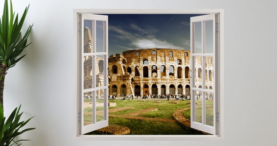 Trompe l'oeil vue sur le colise