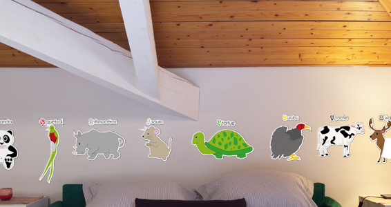 sticker Kit Abcdaire des animaux