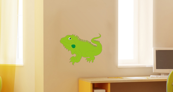 sticker Iguane