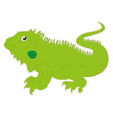 sticker Iguane