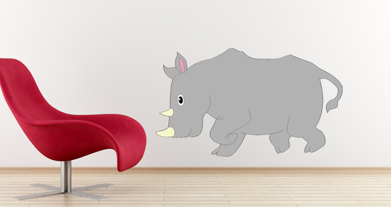 sticker rhinoceros