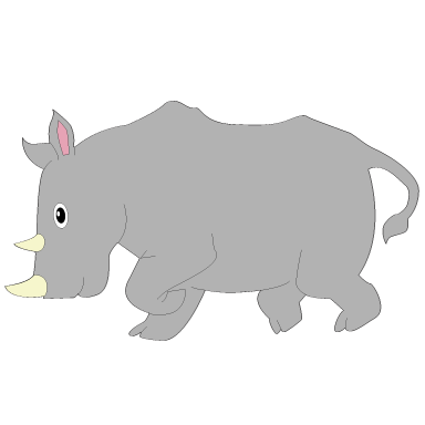 sticker rhinoceros