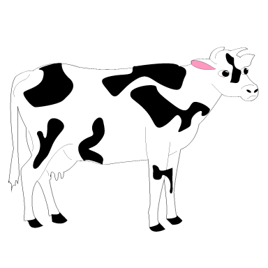 sticker vache