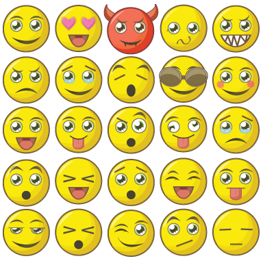 sticker Kit de smiley