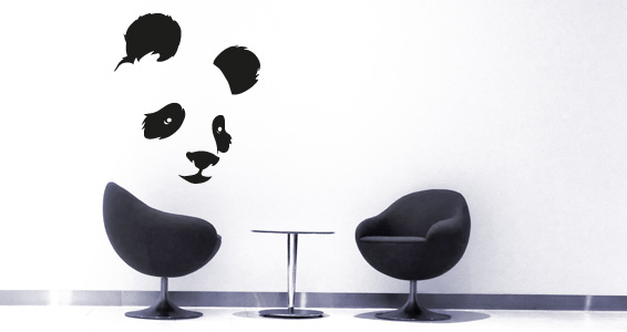 sticker Tte de panda