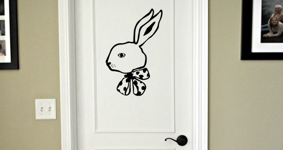 sticker tte lapin